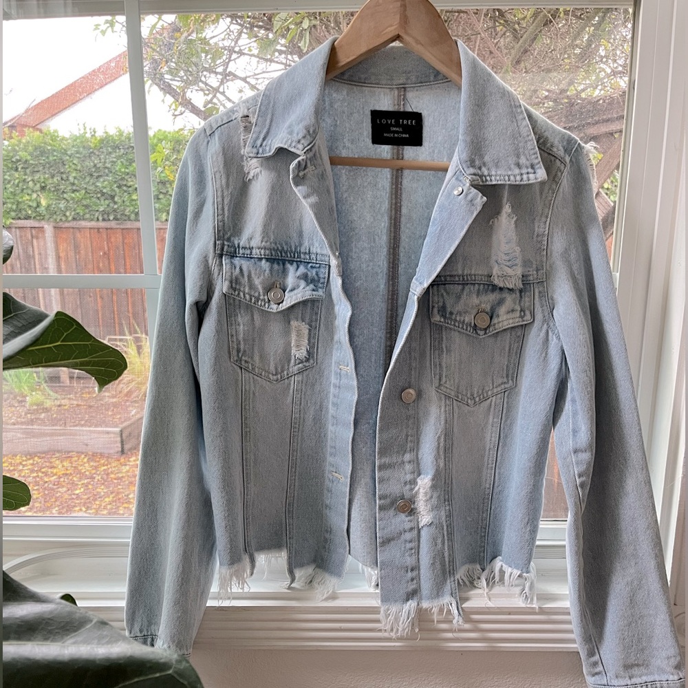 Distressed Denim Jacket